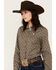 Image #2 - Cinch Women's Medallion Print Long Sleeve Button-Down Western Core Shirt , Olive, hi-res