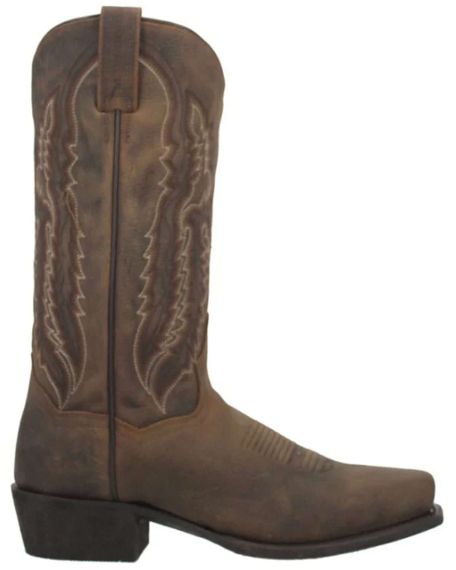 Image #2 - Dan Post Men's Earp Western Boots - Square Toe, Bay Apache, hi-res