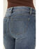 Image #3 - Shyanne Women's Aria Medium Wash Mid Rise Embellished Stretch Jeans, Medium Wash, hi-res