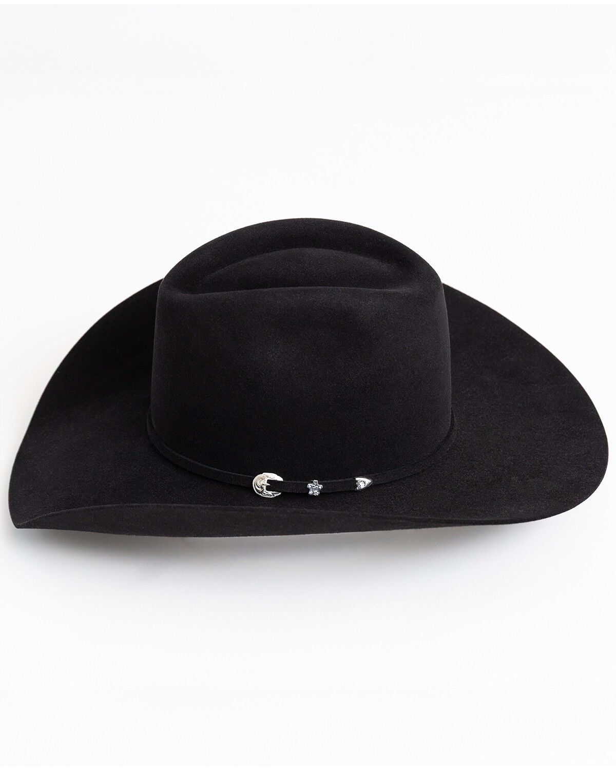 Image #4 - Serratelli 8X Rocker Steiner Exclusive Felt Cowboy Hat, Black, hi-res