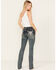 Image #1 - Grace in LA Women's Medium Wash Mid Rise Bootcut Jeans , Medium Wash, hi-res