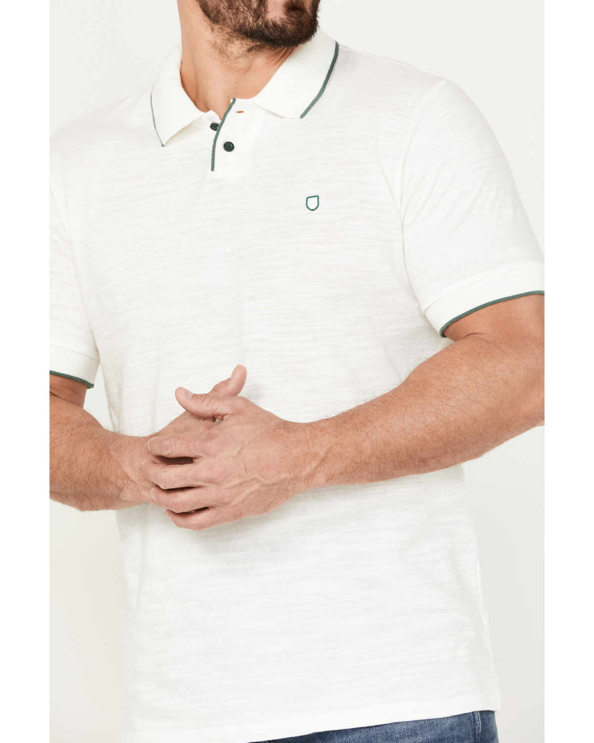 Image #3 - Brixton Men's Proper Polo, Off White, hi-res