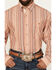 Image #3 - George Strait by Wrangler Men's Striped Long Sleeve Button-Down Stretch Western Shirt, Multi, hi-res