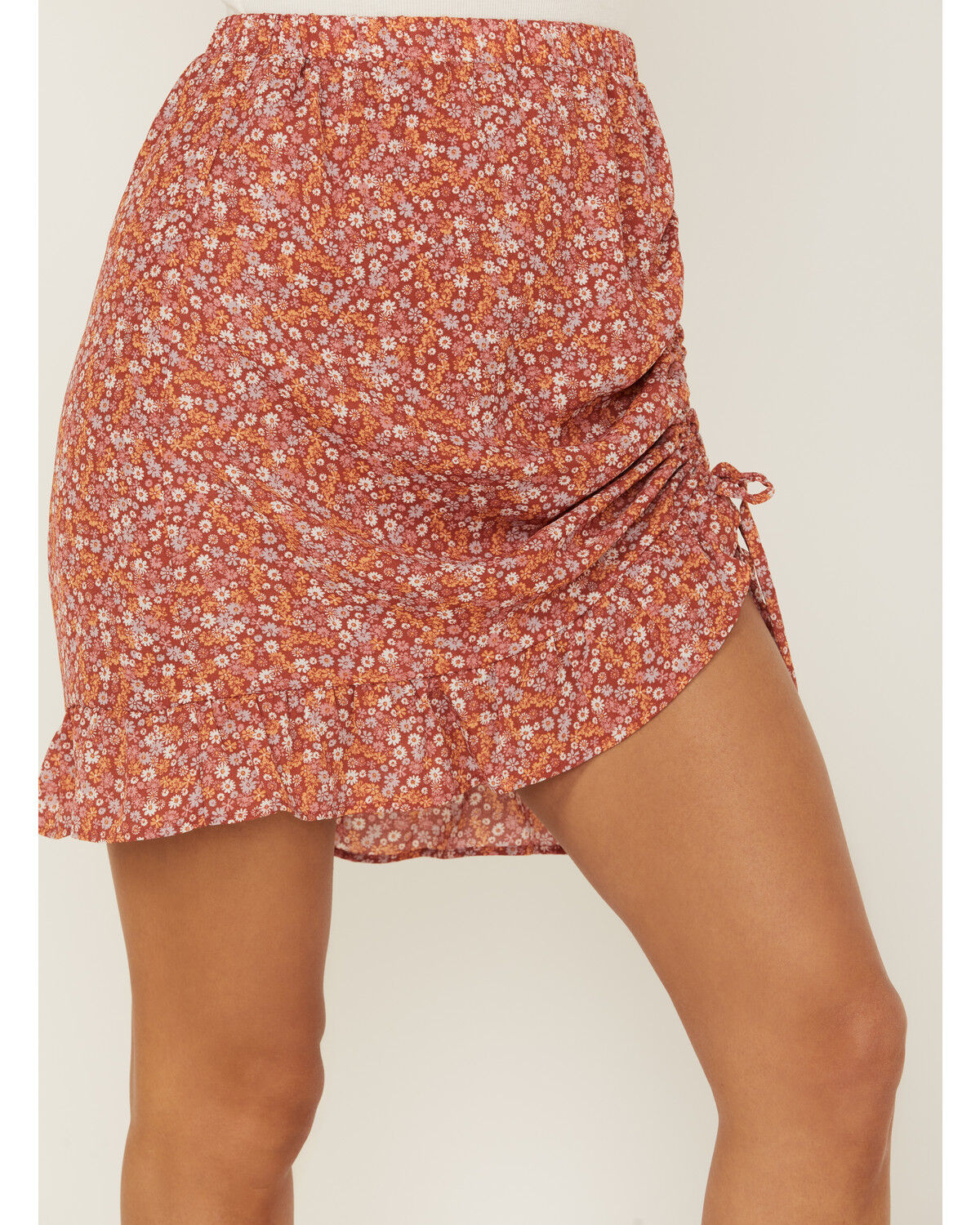 Image #2 - Moa Moa Women's Floral Cinch Side Skirt, , hi-res