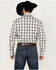 Image #4 - Wrangler Men's Plaid Print Long Sleeve pearl Snap Stretch Western Shirt, White, hi-res