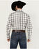 Image #4 - Wrangler Men's Plaid Print Long Sleeve pearl Snap Stretch Western Shirt , White, hi-res