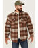Image #1 - Dakota Grizzly Men's Burke Plaid Print Sherpa Lined Jacket, Red, hi-res