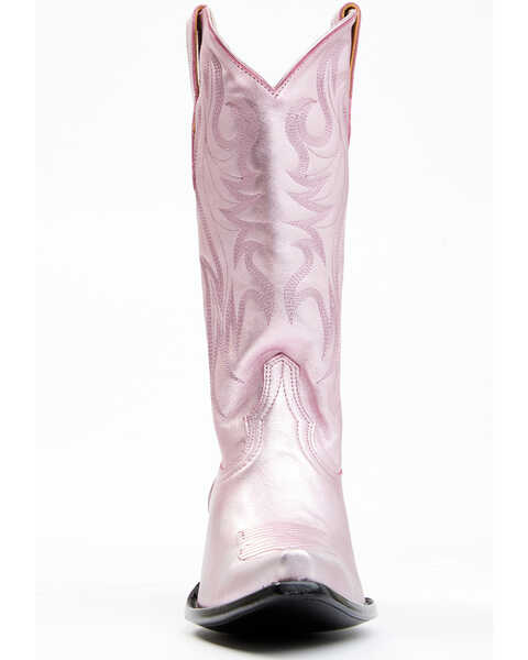 Image #5 - Idyllwind Women's Metallic Leather Western Boot - Snip Toe , Pink, hi-res