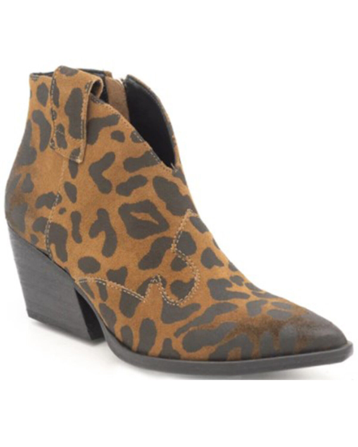 Image #1 - Golo Shoes Women's Rodeo Leopard Fashion Booties - Round Toe, Leopard, hi-res