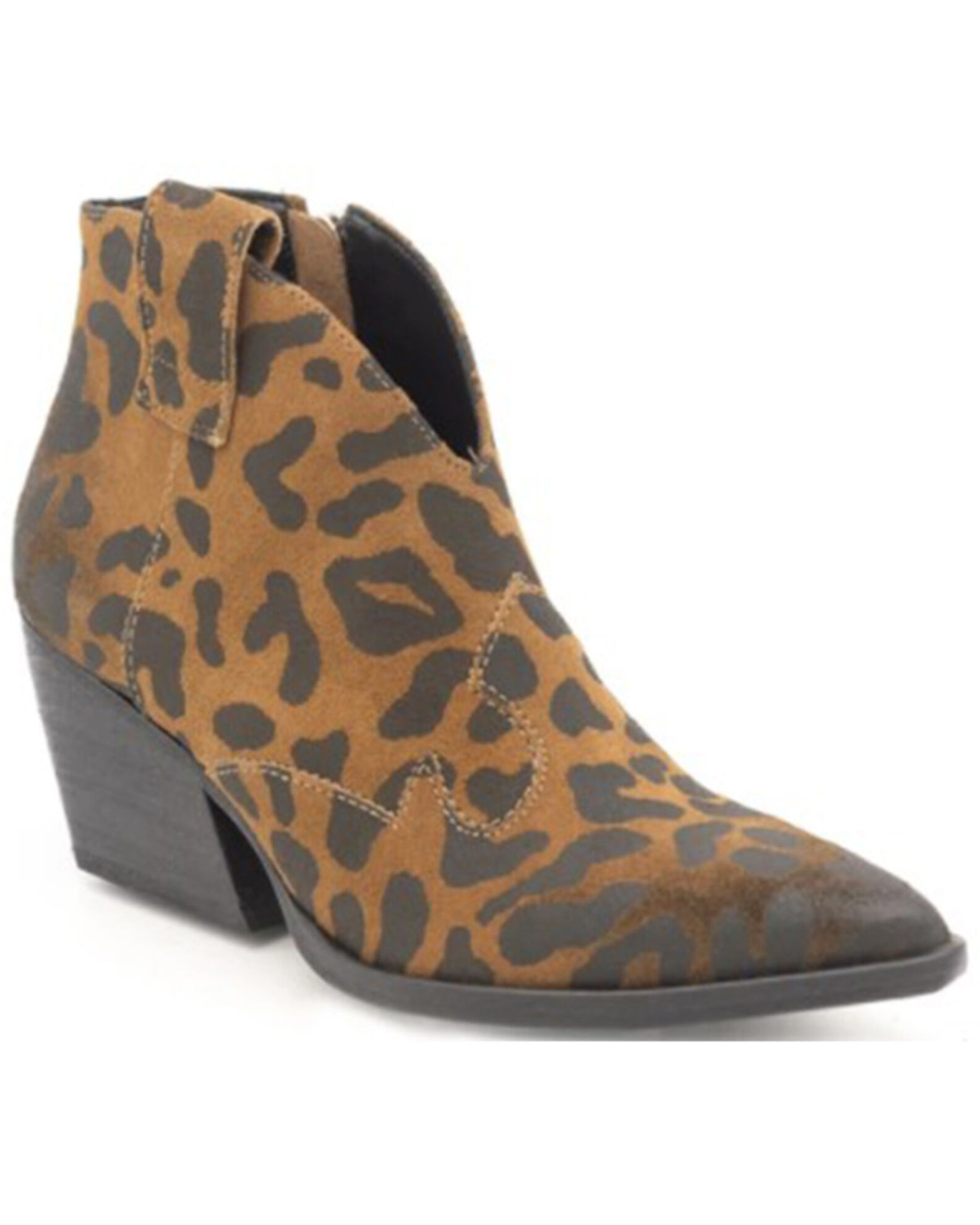 Golo Shoes Women s Rodeo Leopard Fashion Booties Pointed Toe Sheplers