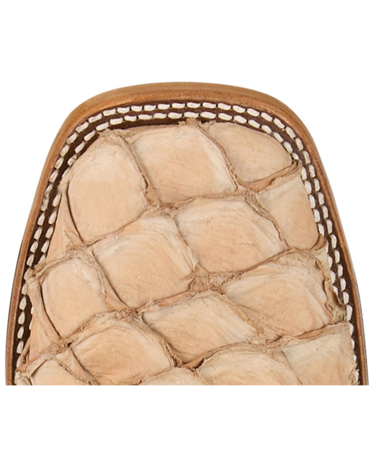 Image #6 - Justin Men's Ocean View Exotic Pirarucu Western Boots - Broad Square Toe, Brown, hi-res