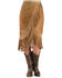 Kobler Leather Women's Yuma Fringe Suede Skirt, Cognac, hi-res