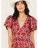 Cleobella Women's Floral Sasha Ankle Dress, Red, hi-res