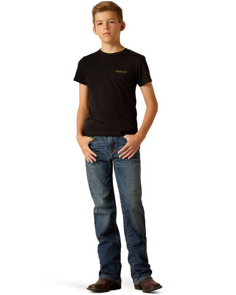 Image #5 - Ariat Boys' Camo Logo Short Sleeve Graphic Print T-Shirt , Black, hi-res