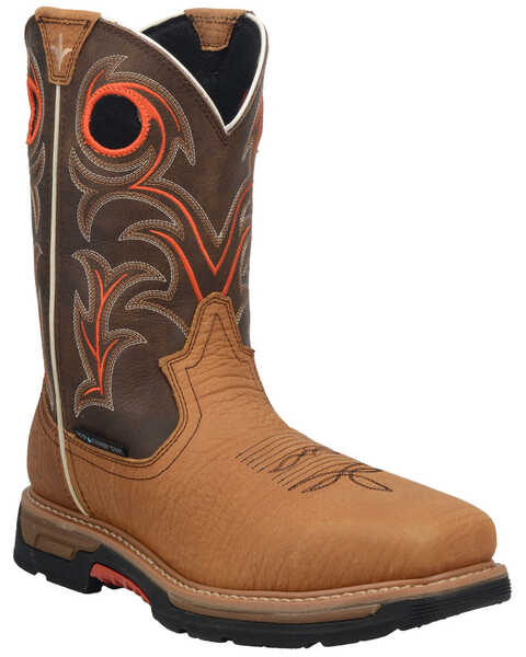 Image #1 - Dan Post Men's Storm's Eye Western Work Boots - Composite Toe, Brown, hi-res