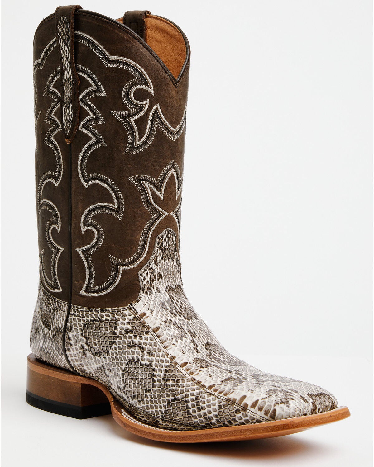 Cody James Men's Rat Belly Exotic Snake Western Boots - Broad Square Toe, Natural, hi-res