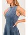 Image #4 - Flying Tomato Women's Caught in a Moment Denim Mini Dress, Light Wash, hi-res