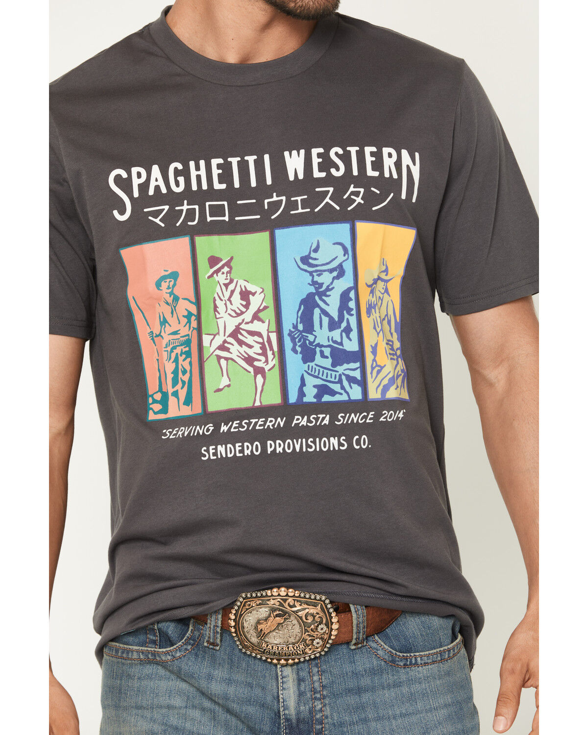 Image #3 - Sendero Provisions Men's Spaghetti Western Short Sleeve Graphic T-Shirt, Black, hi-res