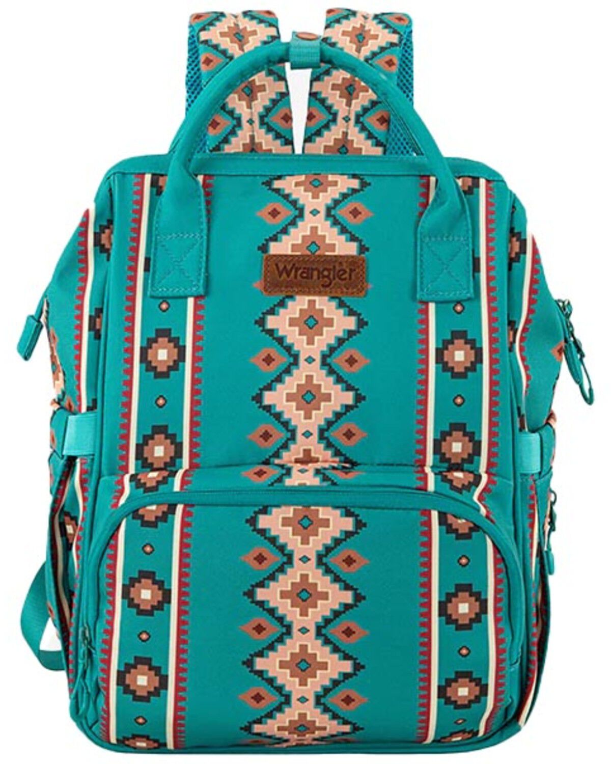 Image #1 - Wrangler Women's Callie Southwestern Print Backpack, Green, hi-res