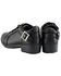 Image #4 - Milwaukee Leather Women's Lace-Up Motorcycle Shoes - Round Toe, Black, hi-res