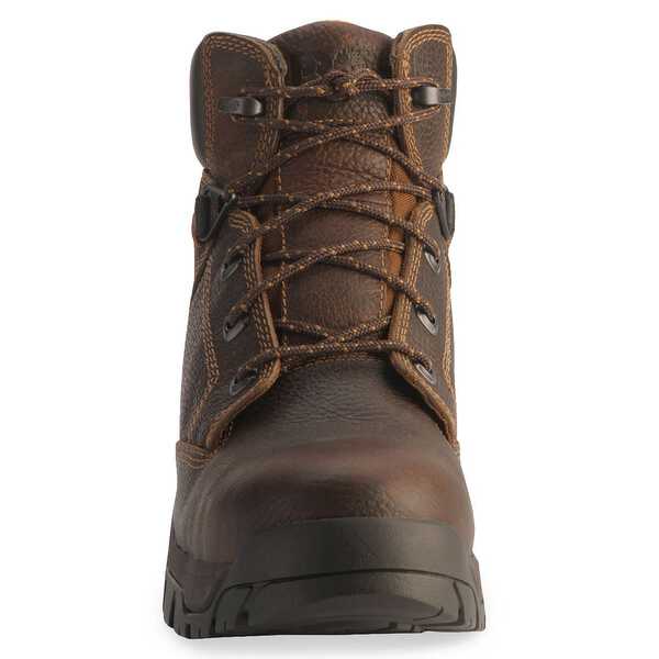 Image #4 - Timberland Pro Brown 6" Helix Boots - Composite Toe, Brown, hi-res