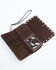 Shyanne Women's Cassidy Turquoise Tooled Wristlet Wallet, Chocolate/turquoise, hi-res