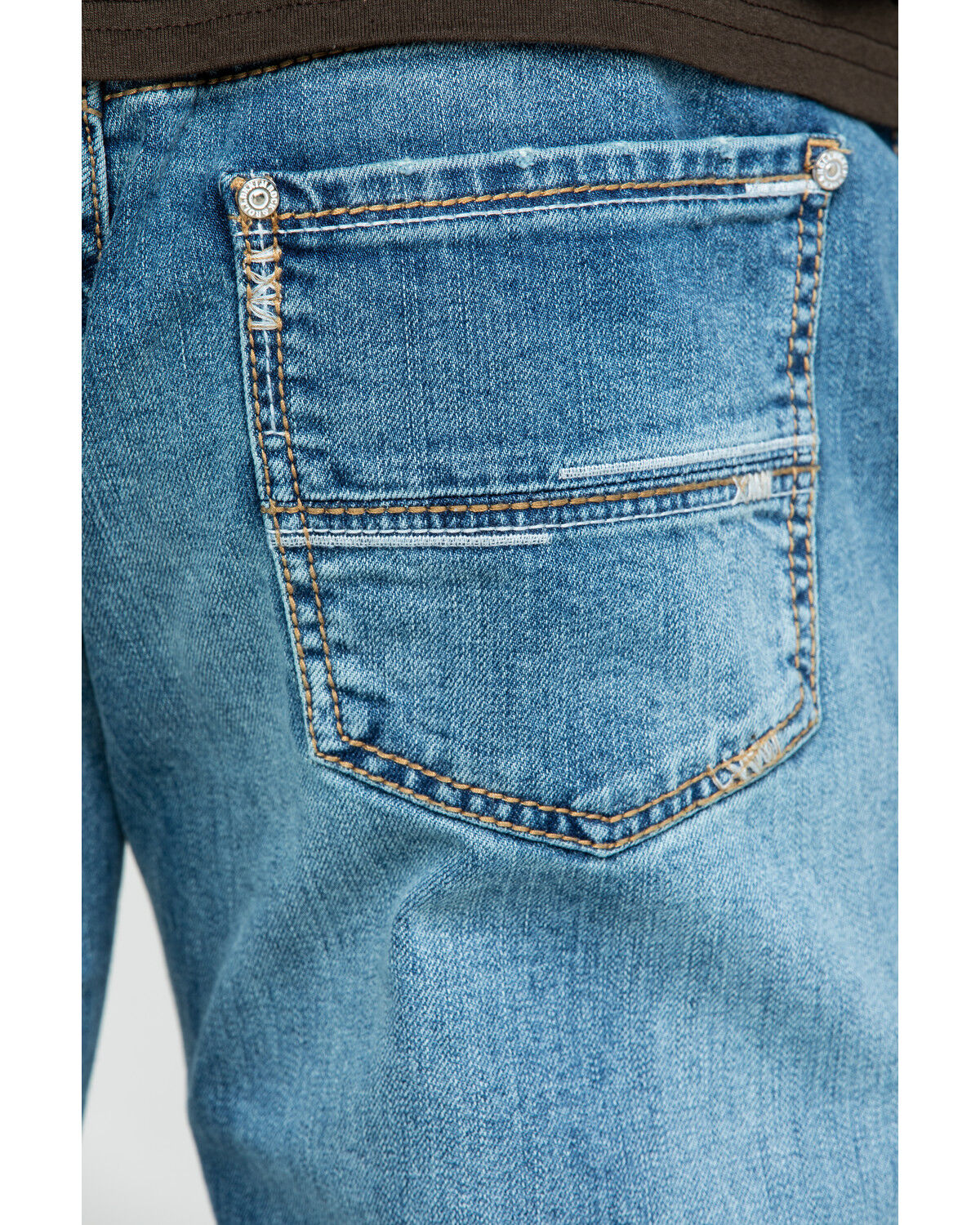 Image #5 - Rock & Roll Denim Men's Pistol Vintage Med Stretch Straight Jeans, Blue, hi-res