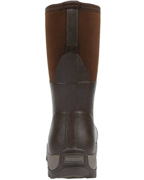 Northside Men's Glacier Drift Waterproof Rubber Work Boots - Soft Toe, Dark Brown, hi-res