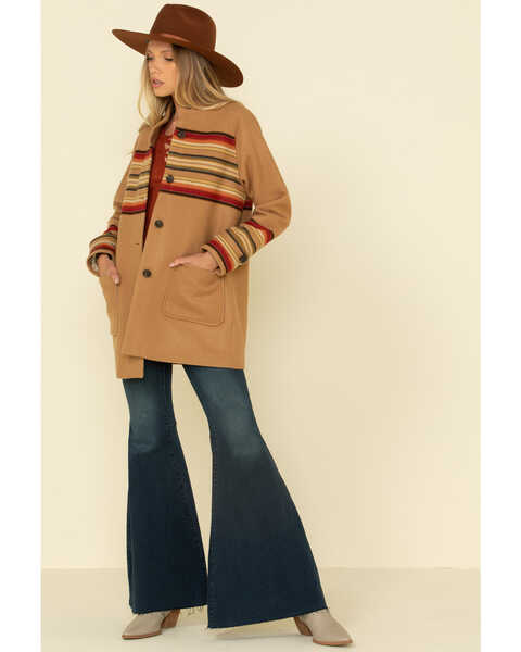 Image #3 - Pendleton Women's Tan Sunset Striped Coat, , hi-res