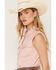 Image #2 - Ely Walker Women's Western Motif Stripe Print Sleeveless Snap Western Shirt, Pink, hi-res