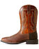 Image #2 - Ariat Men's Steadfast Western Performance Boots - Broad Square Toe, Brown, hi-res