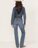 Image #3 - Wrangler Women's Aubree Dark Wash Mid Rise Ultimate Riding Willow Bootcut Stretch Denim Jeans, Dark Wash, hi-res