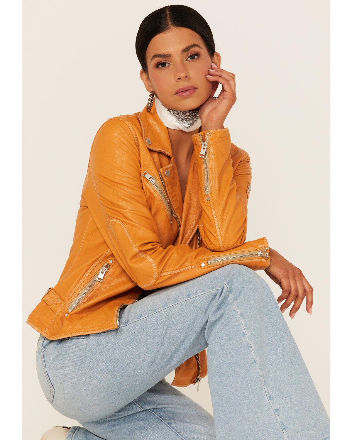 Image #1 - Mauritius Leather Women's Sofia Moto Leather Jacket , , hi-res