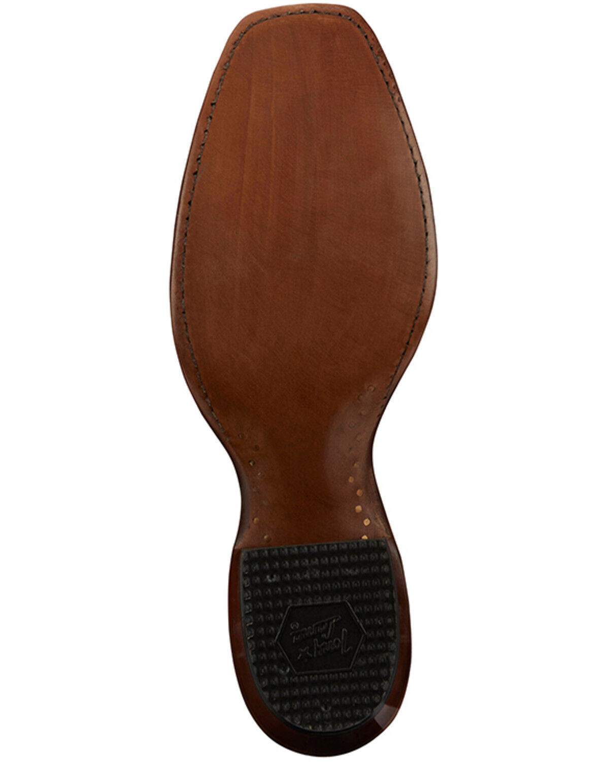 Image #7 - Tony Lama Men's Buffed Exotic Caiman Western Boots - Broad Square Toe, Tan, hi-res