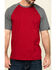 Image #4 - Hawx Men's Red Midland Short Sleeve Baseball Work T-Shirt - Tall, Red, hi-res