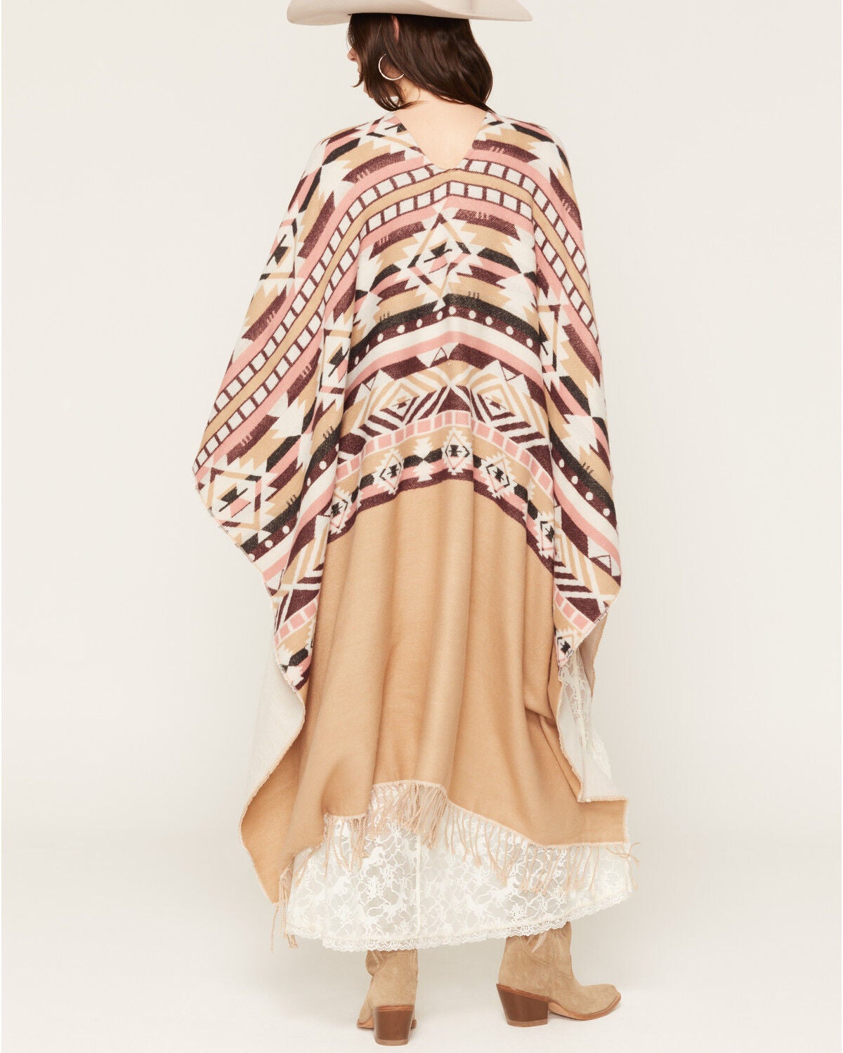 Image #4 - Idyllwind Women's Skylark Blanket Shawl, Khaki, hi-res