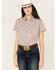 Image #1 - Rough Stock by Panhandle Women's Paisley Print Stretch Short Sleeve Western Snap Shirt, , hi-res