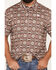 Image #3 - Rock & Roll Denim Men's Southwestern Print Short Sleeve Button-Down Stretch Polo, Brown, hi-res