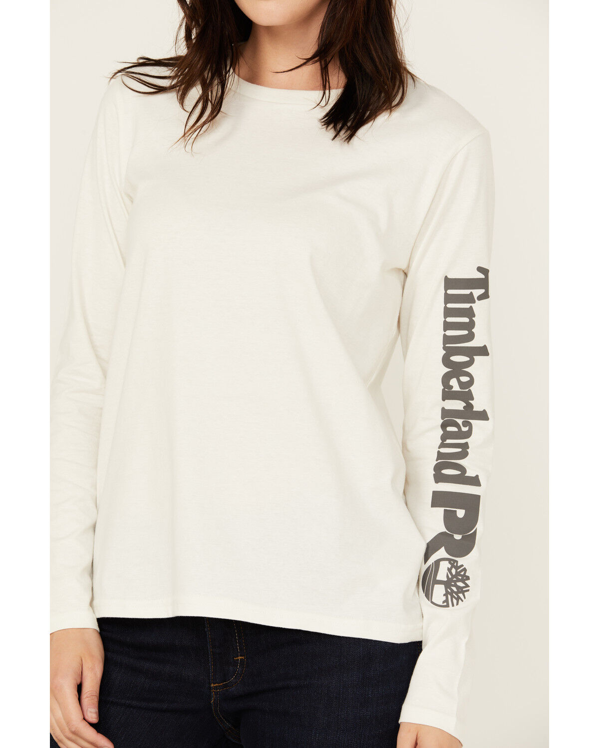 Image #3 - Timberland PRO Women's Core Long Sleeve T-Shirt, White, hi-res
