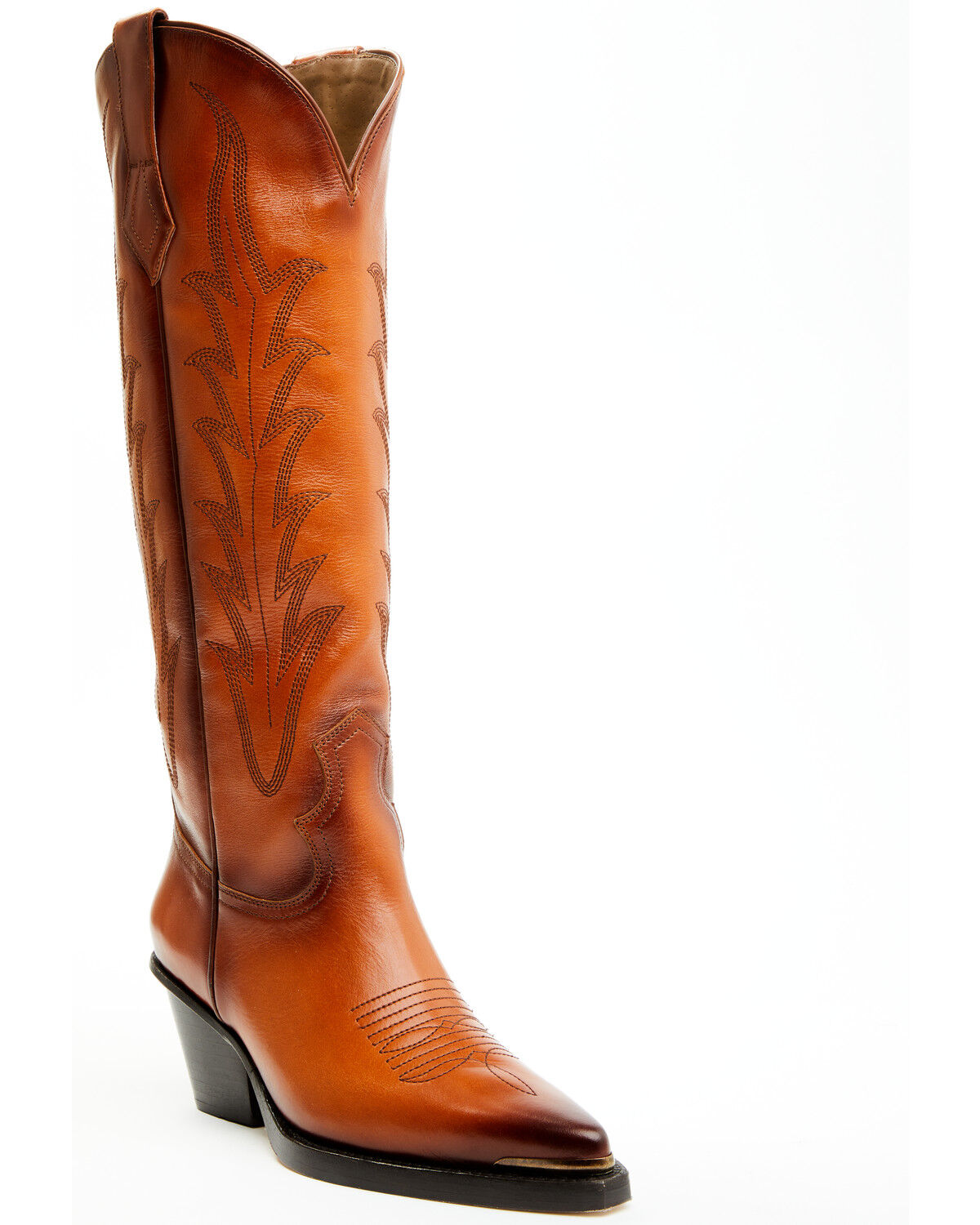 Image #2 - Wonderwest Women's Estilo Tall Western Boots - Snip Toe, Brown, hi-res