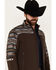 Hooey Men's Southwestern Print Softshell Jacket, Brown, hi-res