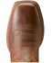 Image #4 - Ariat Men's Steadfast Western Performance Boots - Broad Square Toe, Brown, hi-res