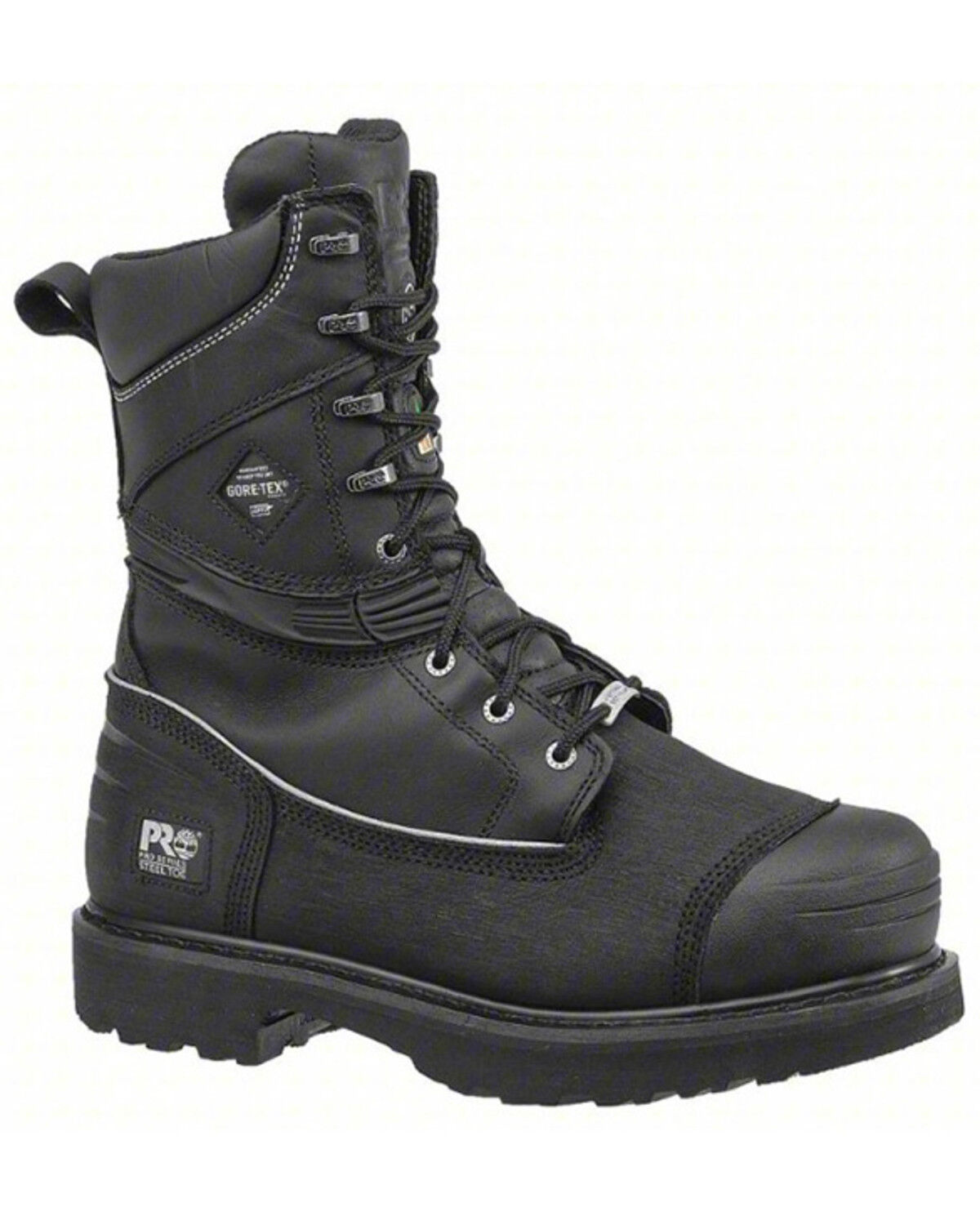 Image #1 - Timberland PRO Men's 10" Gravel Pit Waterproof Work Boots - Steel Toe, Black, hi-res