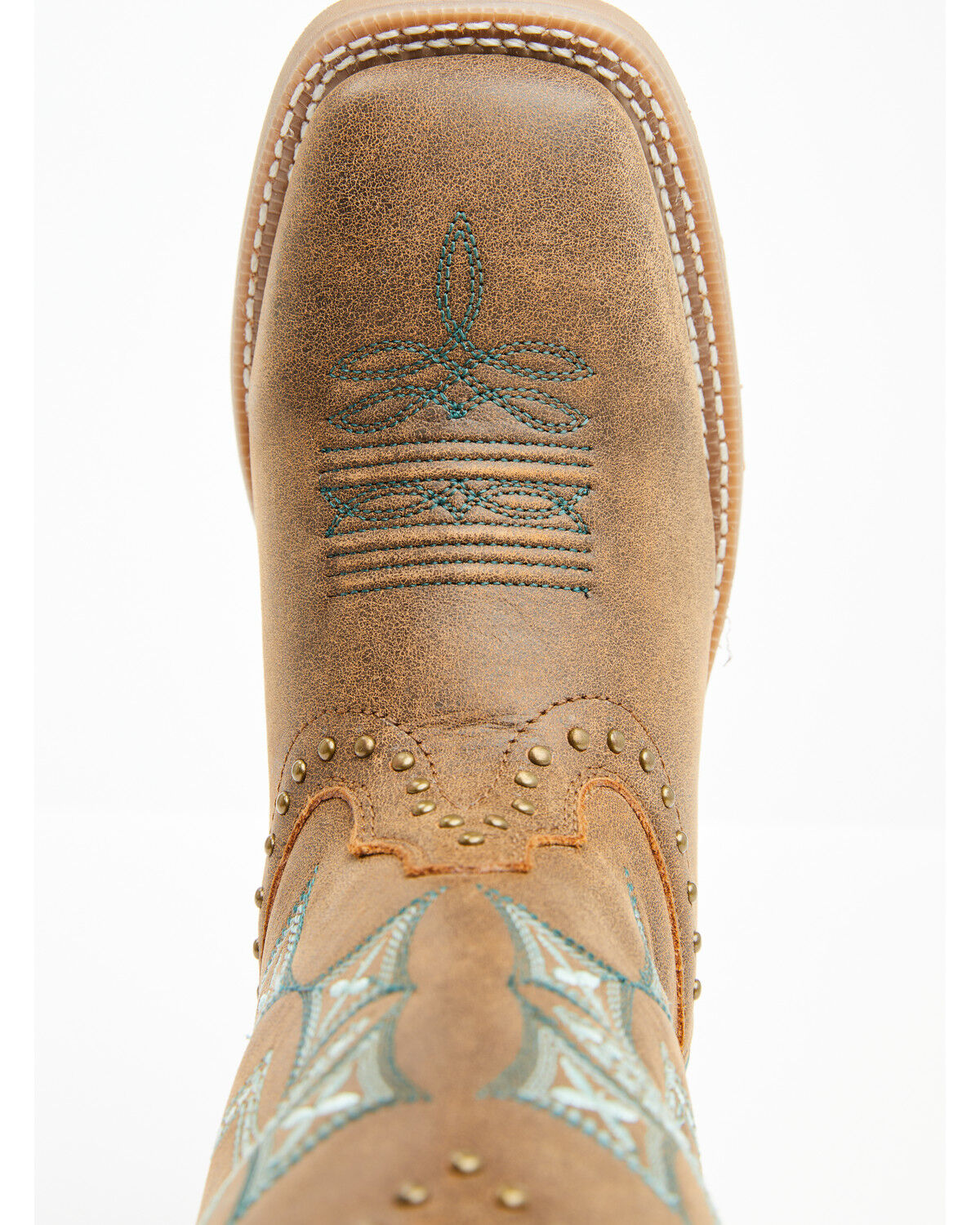 Image #6 - Laredo Women's Addie Western Boots - Broad Square Toe, Tan, hi-res