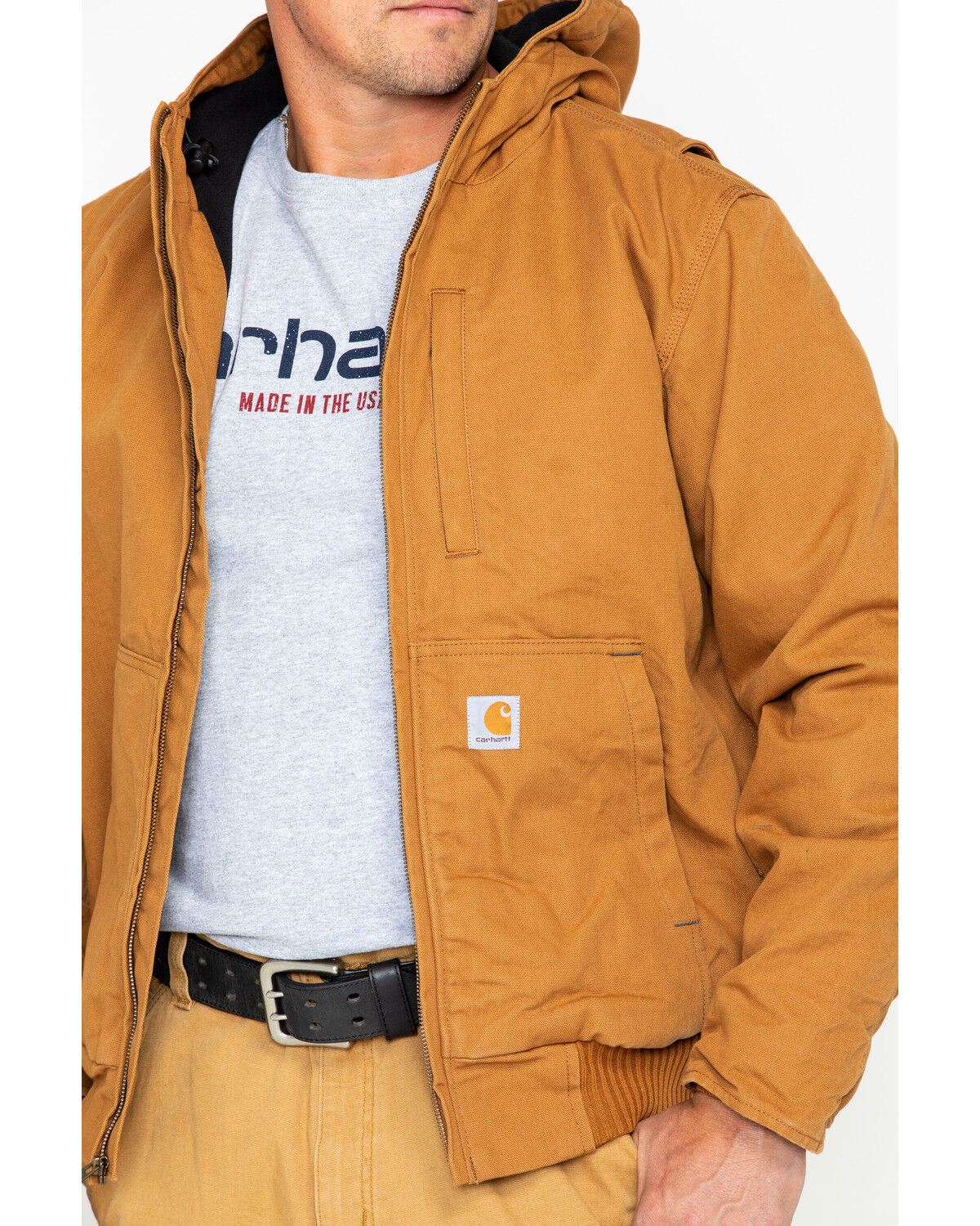 Image #3 - Carhartt Men's Full Swing Armstrong Active Work Jacket, Pecan, hi-res