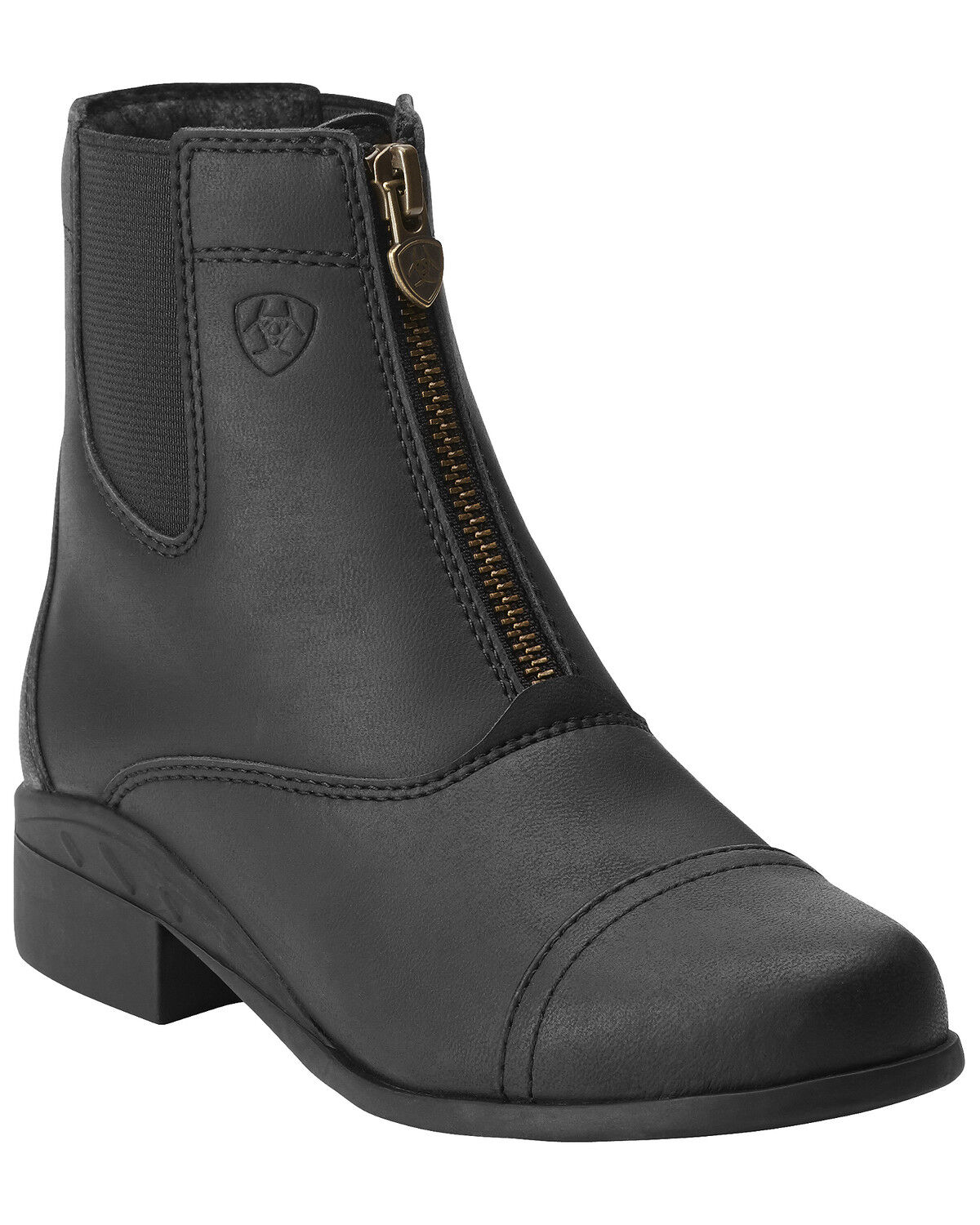 Image #1 - Ariat Boys' Scout Zip Paddock Riding Boots, Black, hi-res