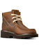 Ariat Women's Codie Distressed Lace-Up Boots - Moc Toe , Brown, hi-res