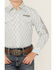 Image #3 - Wrangler Boys' Geo Print Logo Long Sleeve Pearl Snap Western Shirt , Aqua, hi-res