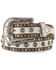 Shyanne Women's Hair-on-Hide Concho Belt, Brown, hi-res