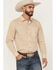 Image #1 - Gibson Trading Co Men's Lampshade Geo Print Long Sleeve Button-Down Stretch Western Shirt, Gold, hi-res